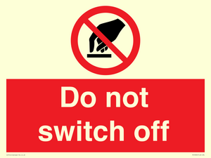 Do not switch off 